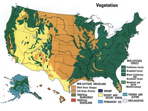 US Map with desert regions highlighted